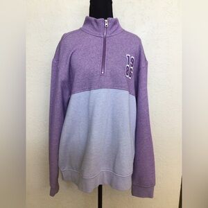 Original Use Purple and Lavender Half-Zip Women's Sweater